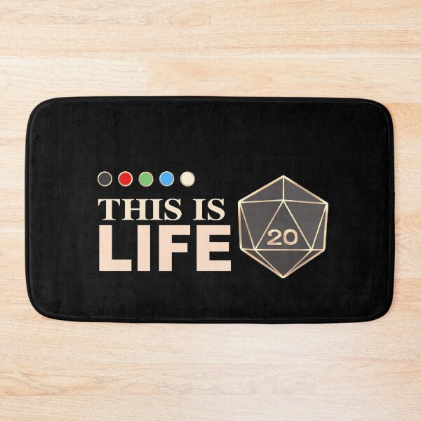 Item preview, This Is Life (D20 Mana Colors) designed and sold by AHundredAtlas.