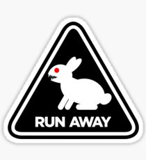 Killer Rabbit (Black) Sticker