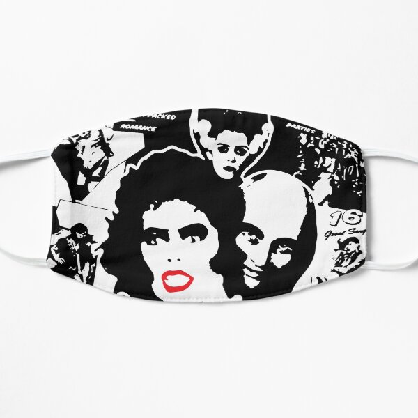 Rocky Horror 80s 1980s Retro Vintage Distressed Face Mask Mask