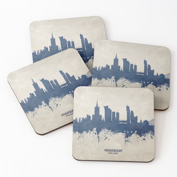 Aperçu de l'œuvre Warsaw Poland Skyline créée et vendue par ArtPrints.