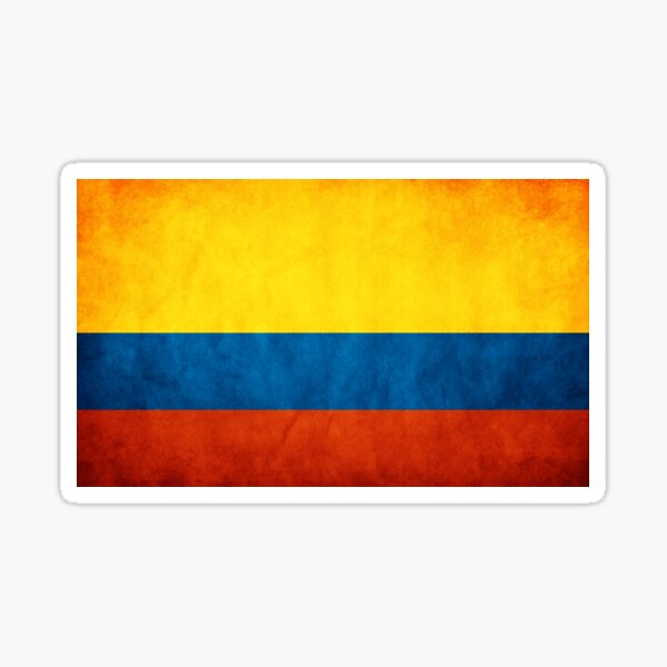 Pegatinas Bandera Nacional Colombia Redbubble