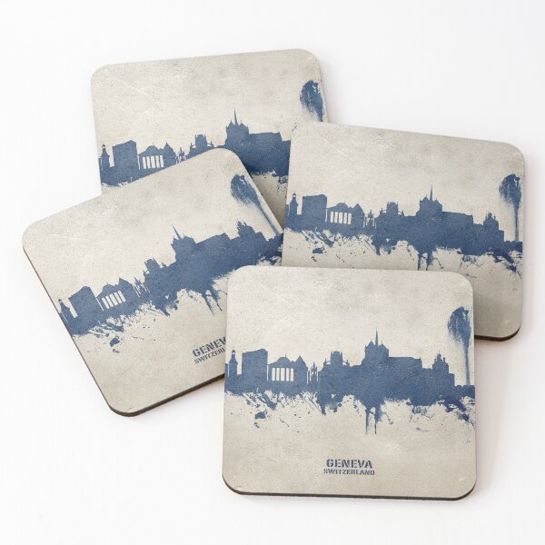 Item preview, Geneva Switzerland Skyline designed and sold by ArtPrints.