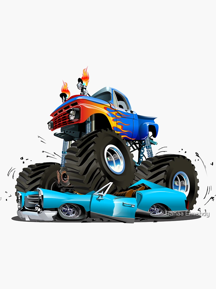 Monster Truck Stickers Truck Car Stickers Car Stickers - Temu