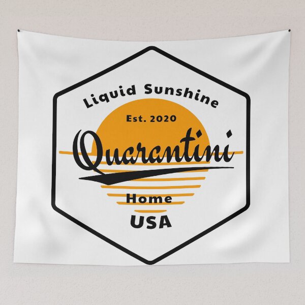 Item preview, Quarantini - Liquid Sunshine USA 2020 designed and sold by NerdySherds.