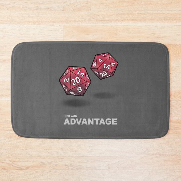 Item preview, Roll with Advantage (Roll your dice! D20) designed and sold by AHundredAtlas.