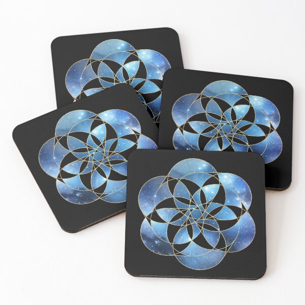 Aperçu de l'œuvre Galaxy Sacred Geometry créée et vendue par WisdomInspired.