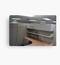 Warped Cubicle Metal Print