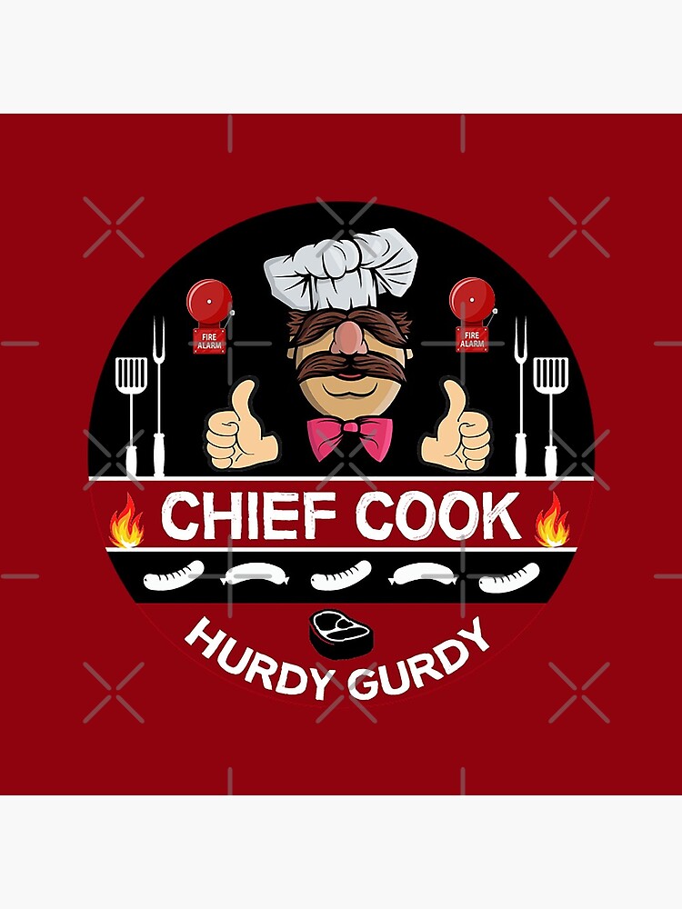 Hurdy Gurdy Bork Bork Cook - Bad Cook Apron Gifts - Lazy Cooks - Funny Swedish Chef by happygiftideas