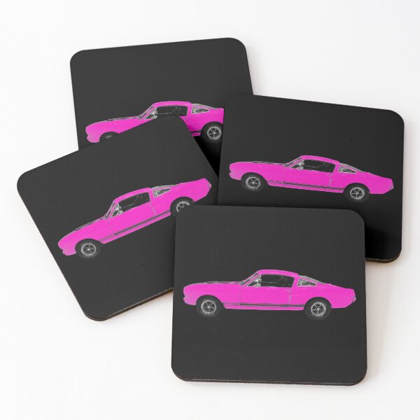 Item preview, 1966 Ford Mustang GT 350 Hot Pink on Black designed and sold by jasondaley.