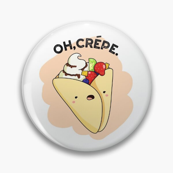 Item preview, Oh Crepe Funny Food Puns  designed and sold by punnybone.
