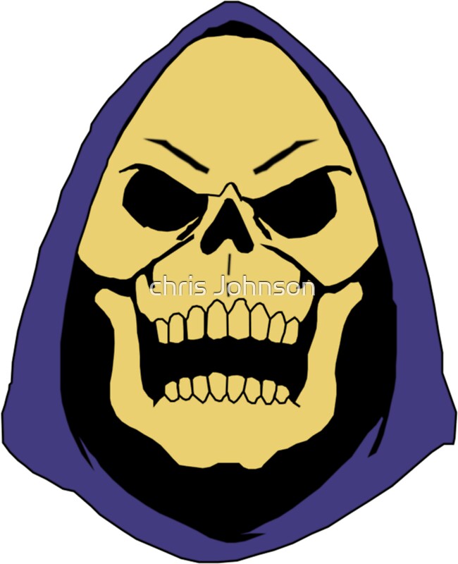 "Skeletor" Stickers by Chris Johnson  Redbubble