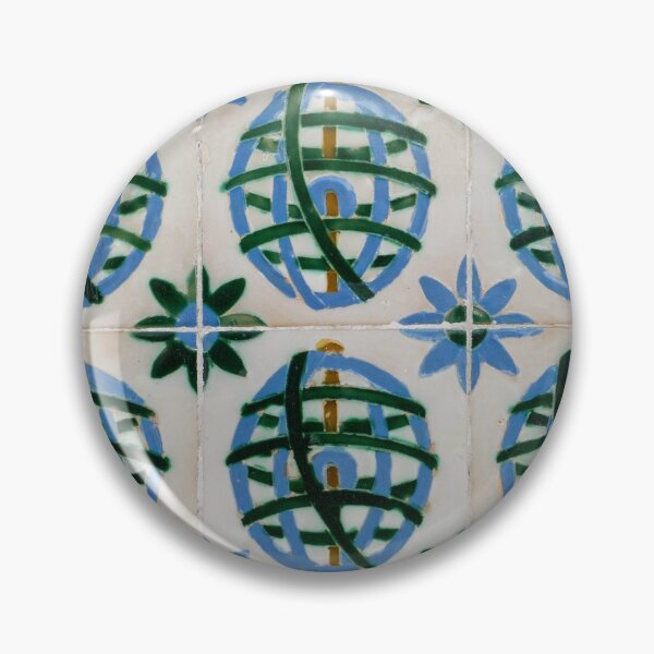 Artikelvorschau, Bemalte Muster - Azulejo Fliesen in Blau und Grün entworfen und verkauft von Georgia Mizuleva.