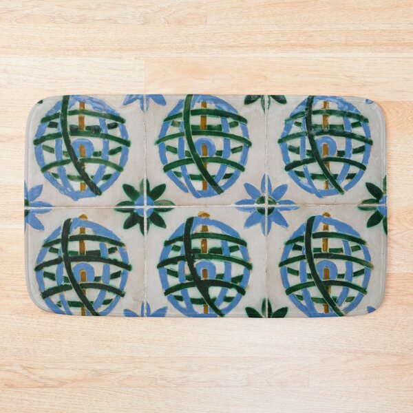 Item preview, Painted Patterns - Azulejo Tiles in Blue and Green designed and sold by Georgia Mizuleva.