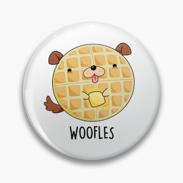 Item preview, Woofles Funny Doggy Waffle Puns  designed and sold by punnybone.