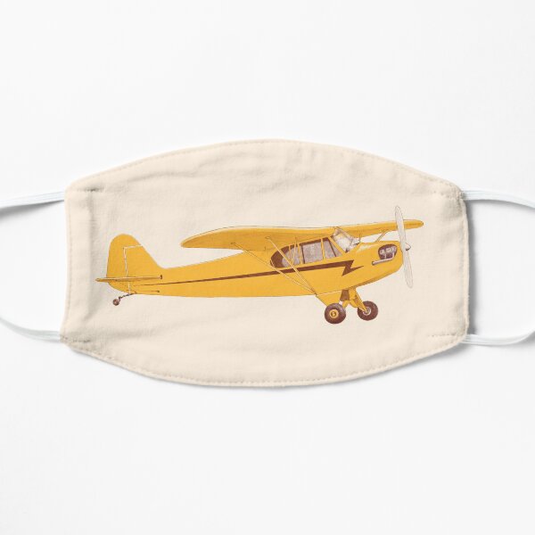 Little Yellow Plane Flat Mask