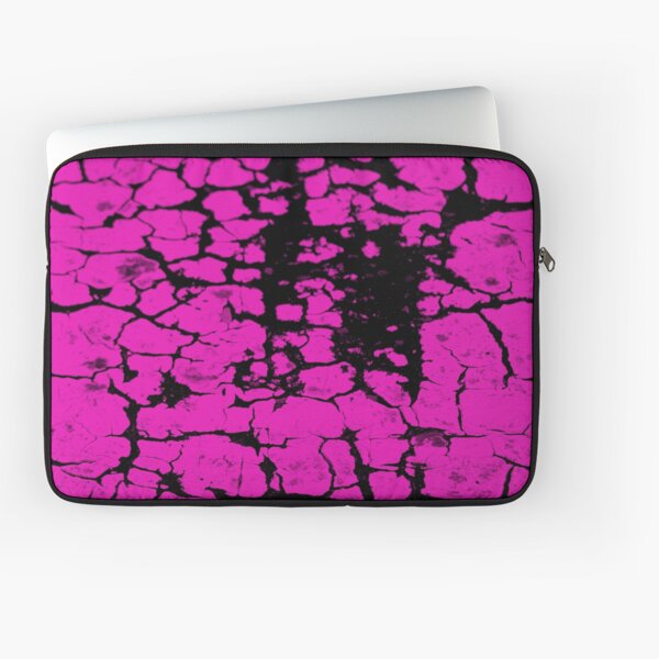 Crackle texture in fuschia Laptop Sleeve