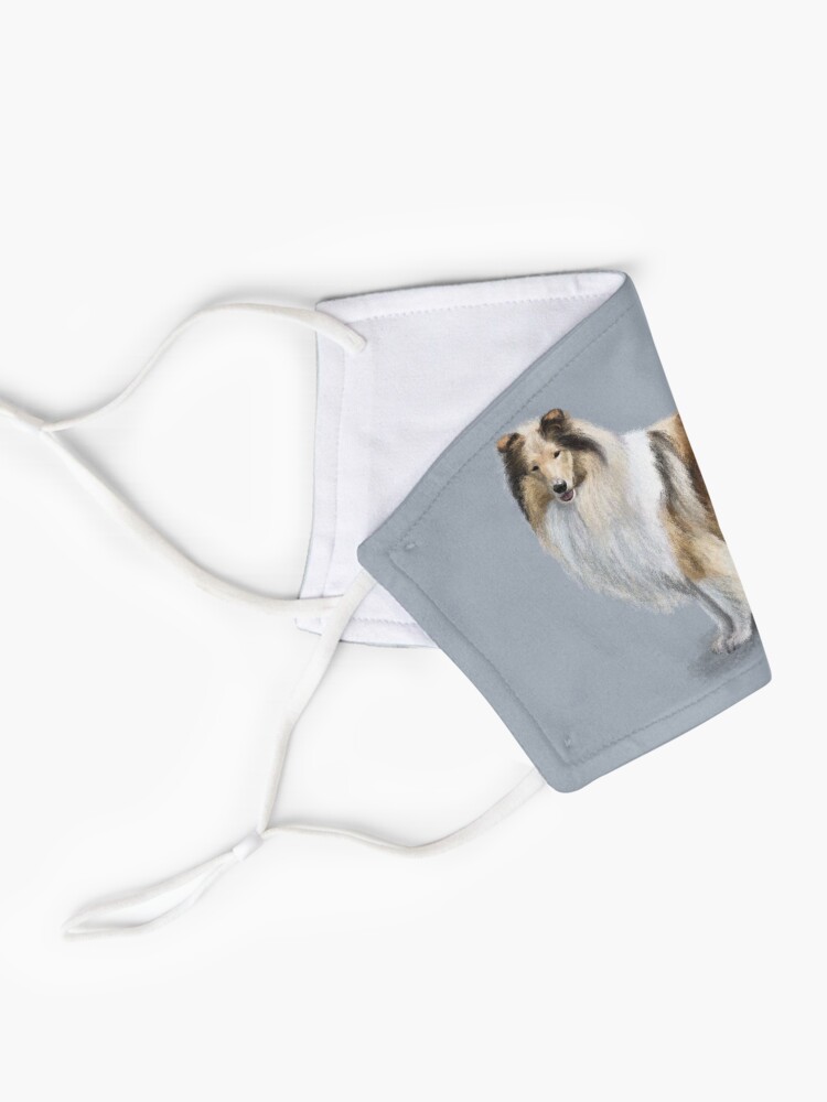 Alternate view of The Sable Rough Collie Dog Mask
