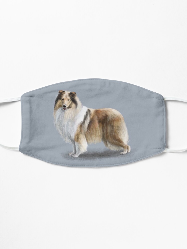 Alternate view of The Sable Rough Collie Dog Mask
