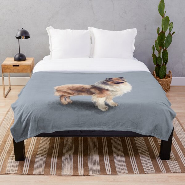 "The Rough Collie" Throw Blanket for Sale by elspethrose Redbubble