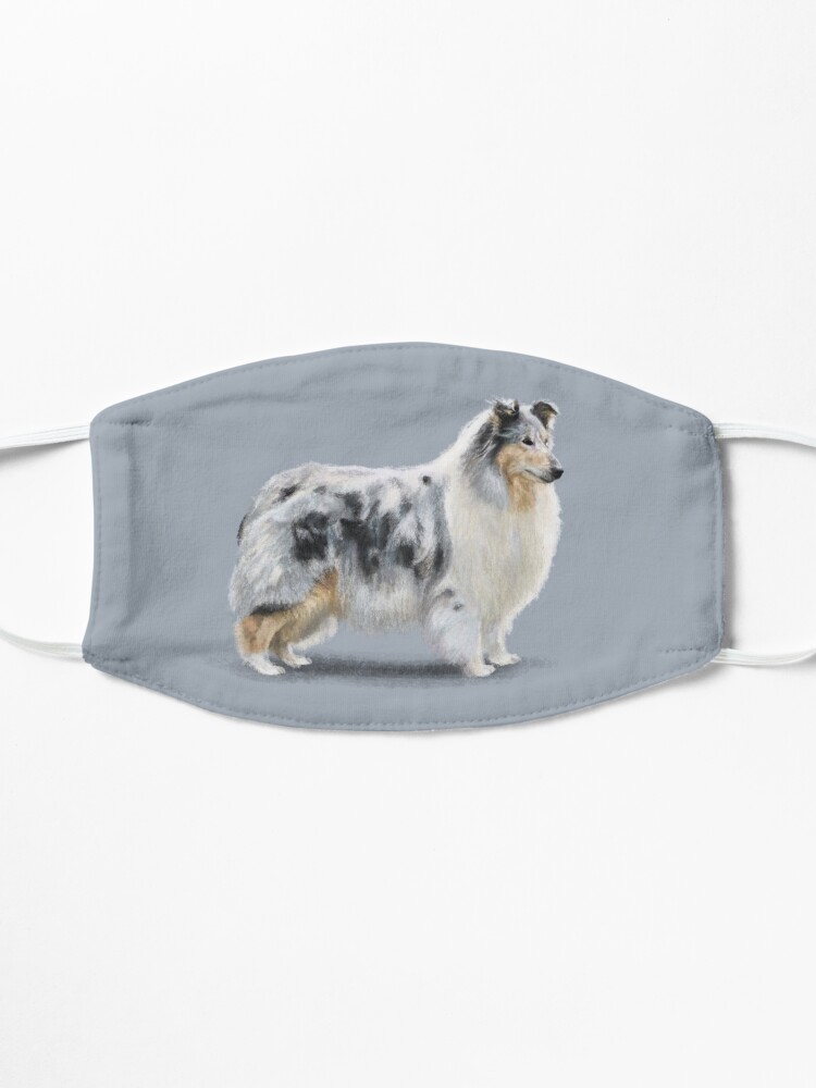 Alternate view of The Merle Rough Collie Mask
