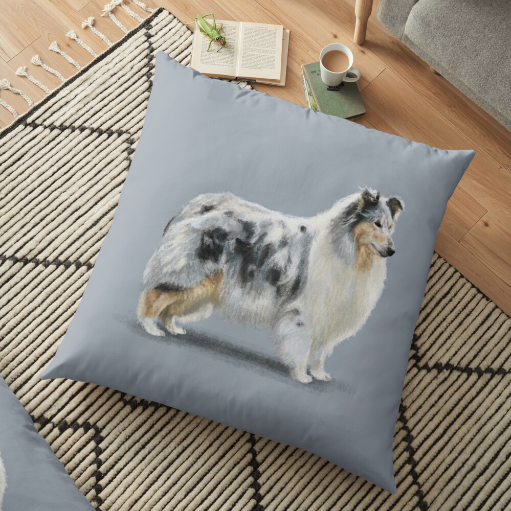 rough collie pillow