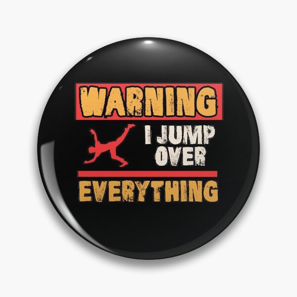 Item preview, Warning i jump over everything parkour gift designed and sold by redshirtz.