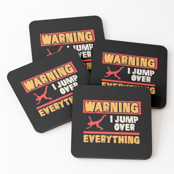 Item preview, Warning i jump over everything parkour gift designed and sold by redshirtz.