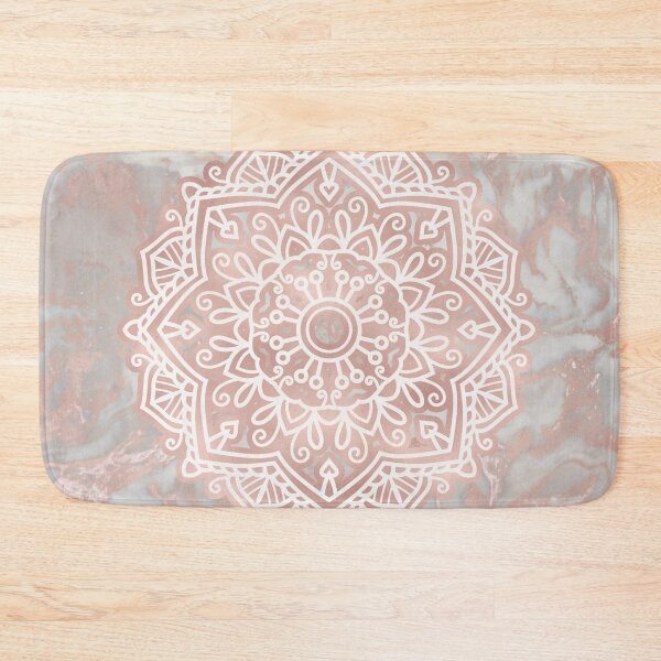 Item preview, Rose gold mandala - french polished marble designed and sold by marbleco.