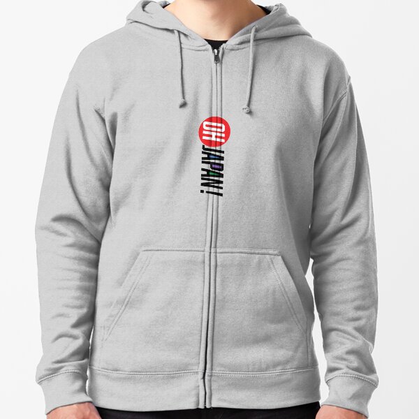 Oh Japan! (Vertical) Zipped Hoodie