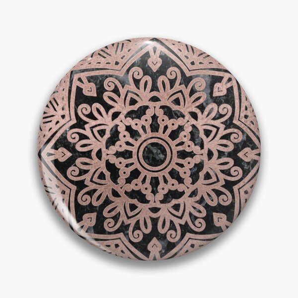 Item preview, Rose gold mandala - striking black marble designed and sold by marbleco.