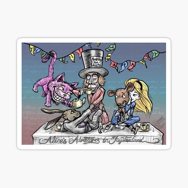 Mad Jiu Jitsu Tea Party Sticker