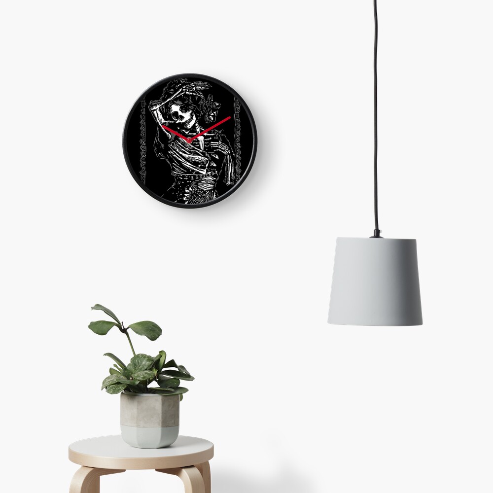 Day of the Dead - Queen of Clubs Clock