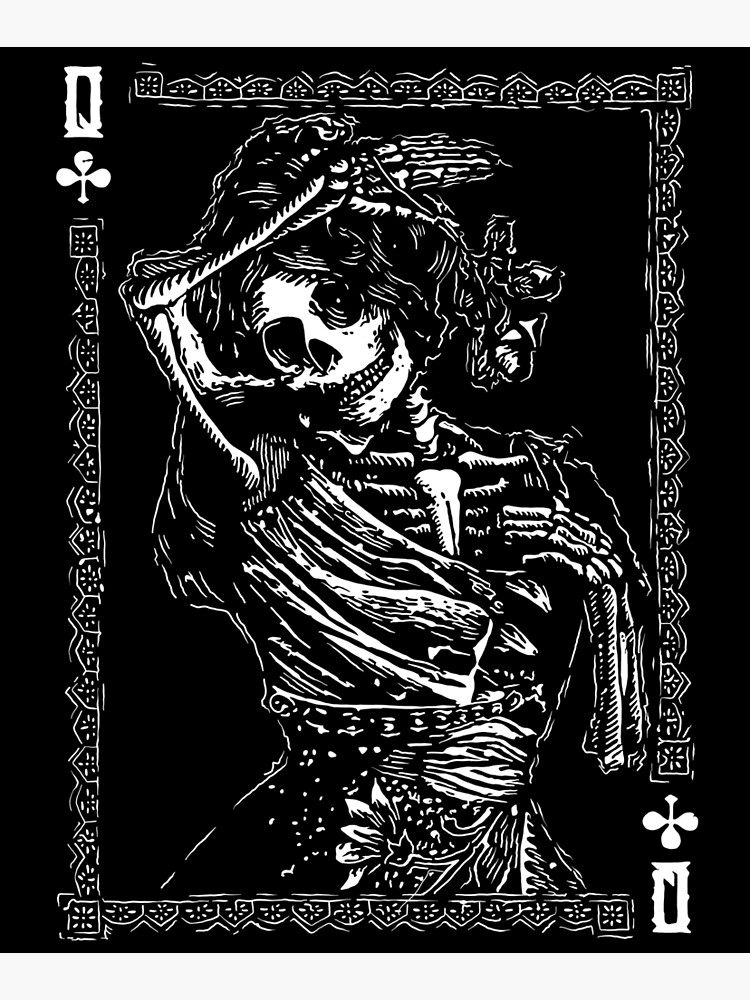 Day of the Dead - Queen of Clubs by fullrangepoker