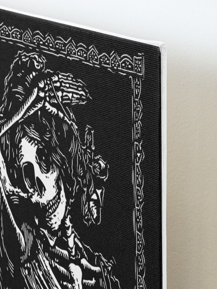Alternate view of Day of the Dead - Queen of Clubs Mounted Print