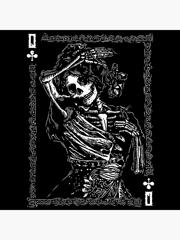 Day of the Dead - Queen of Clubs by fullrangepoker