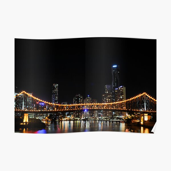 story bridge, brisbane, queensland, australia Poster