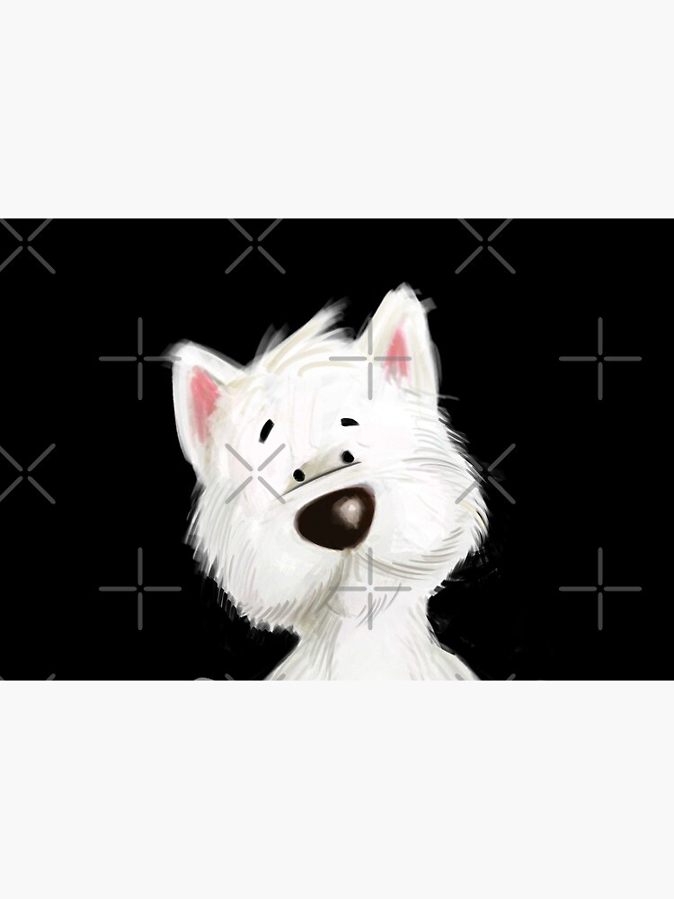 Westie face Mask by Teeject