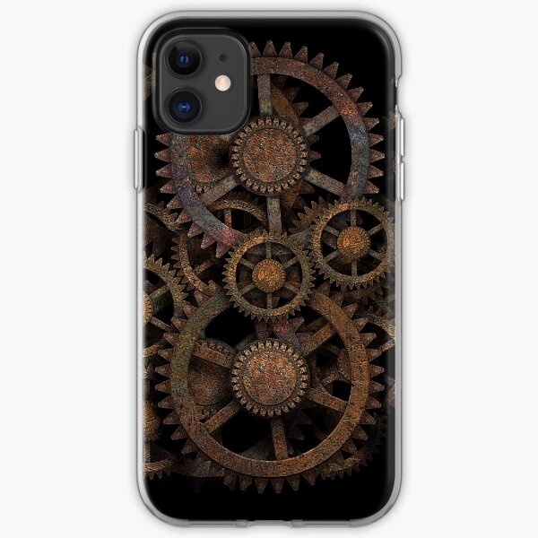 Infernal Vintage Steampunk Gears on your Gear iPhone Soft Case