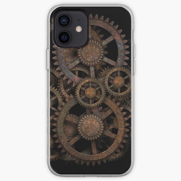 Infernal Vintage Steampunk Gears on your Gear iPhone Soft Case