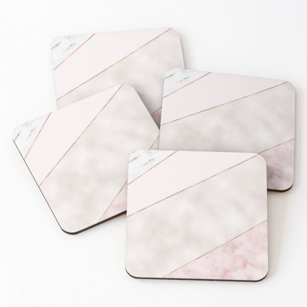 Item preview, Spliced mixed pink marble and rose gold designed and sold by marbleco.