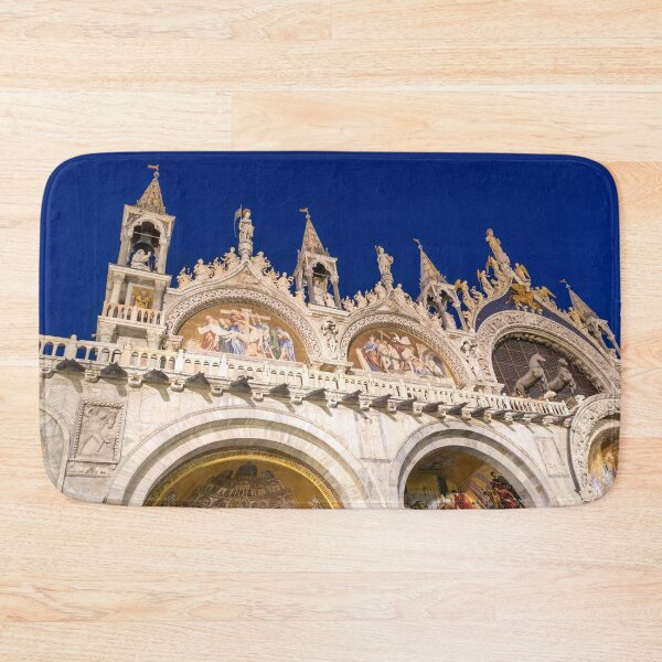 Item preview, Venice Italy Night Magic - Saint Mark Basilica di San Marco Royal Blue Sky designed and sold by Georgia Mizuleva.