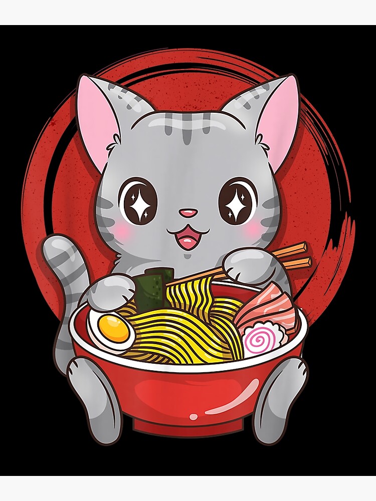ramen cat plush