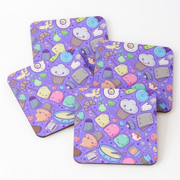 Item preview, Kawaii Adorable Food Pattern designed and sold by Jarrod Vandenberg.