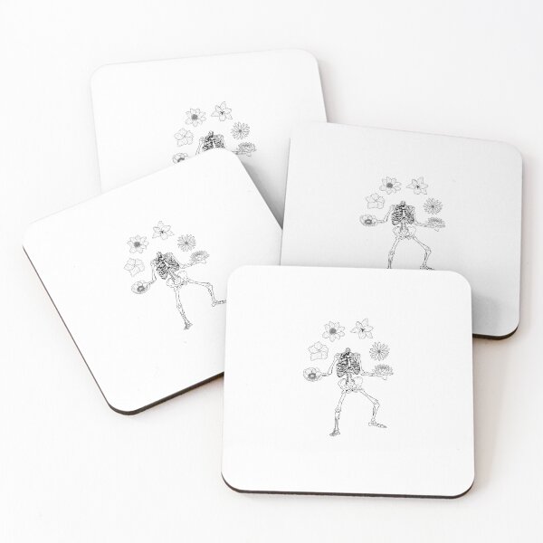 Item preview, Skeleton who juggles with flowers designed and sold by tsiguidou.