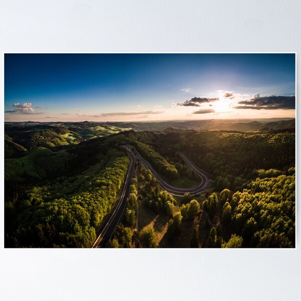 Karussell at Sunset Poster