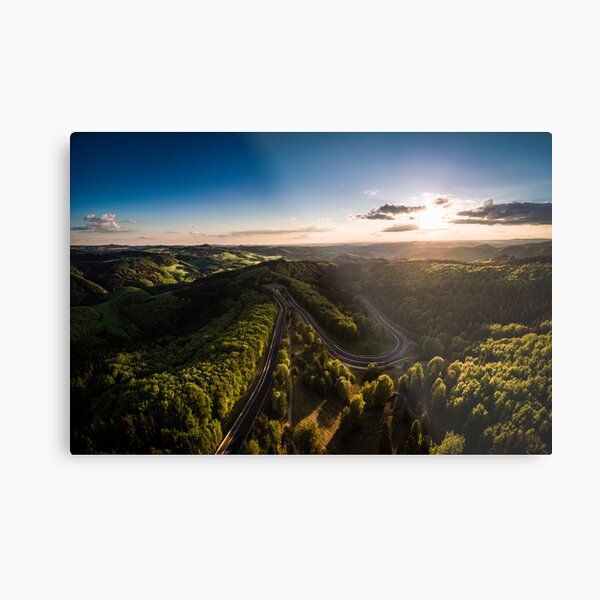 Karussell at Sunset Metal Print