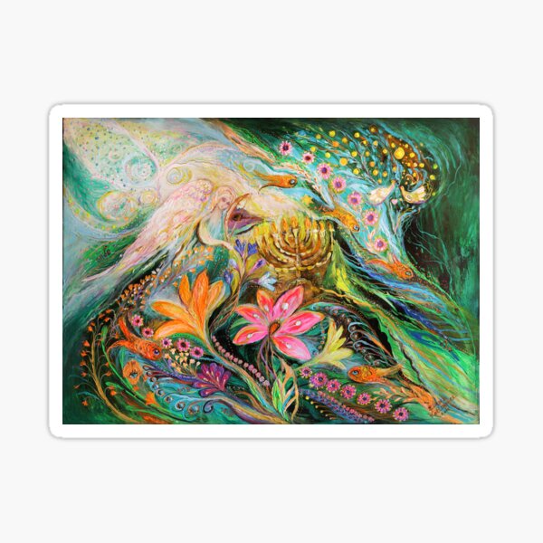 Dreams about Chagall. The sky violin Sticker