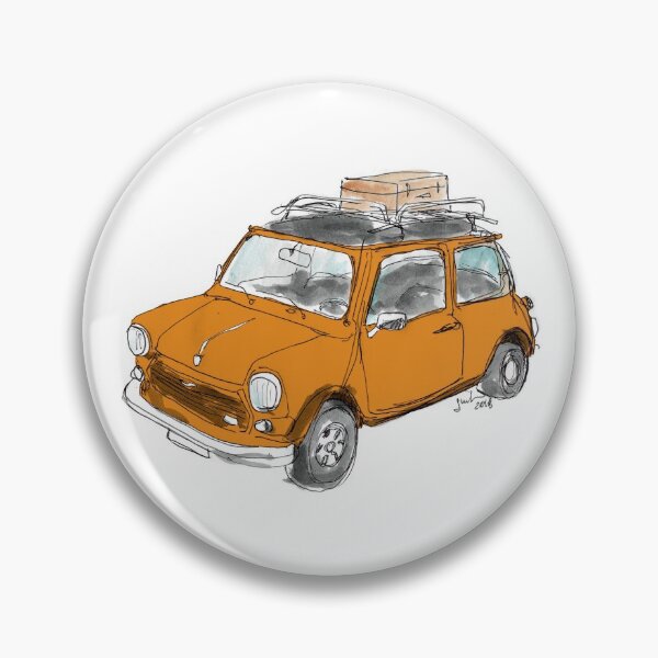 Mini CAR Orange Pin