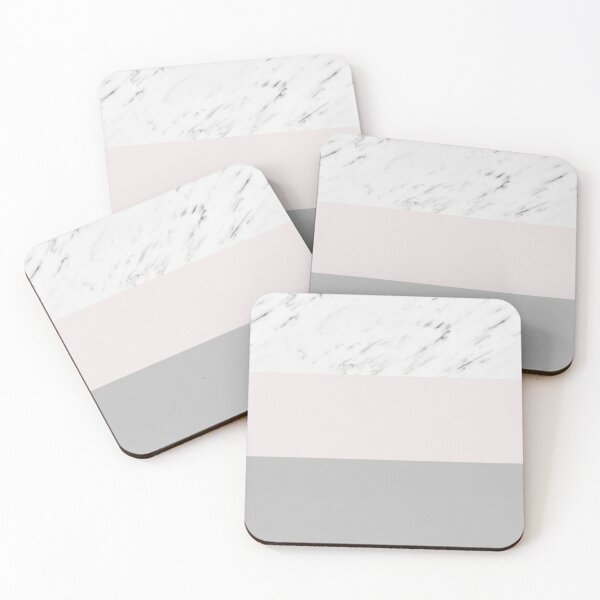 Item preview, Pastel striping - soft grey marble designed and sold by marbleco.