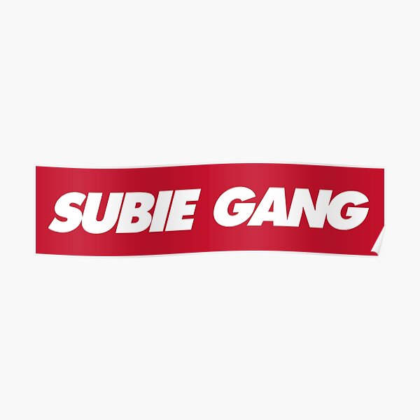 Subie Gang, WRX STI, Japanese Racecar, Impreza Car, Car Lover, Car Guy, Car Fan, Car Enthusiast, Gearhead, Petrolhead, JDM Lover Gift Poster